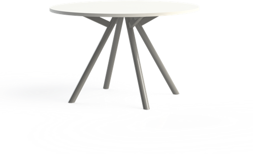 Bridge vergadertafel rond 120 cm doorsnede, ronde poten Ø50 mm, vaste hoogte 75 cm