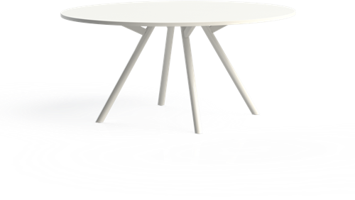 Bridge vergadertafel rond 160 cm doorsnede, ronde poten Ø50 mm, vaste hoogte 75 cm