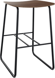 Forza kruk op sledeframe zonder rugleuning, Ø 19/12 mm, zithoogte 62 cm, zitschaal hpl/hout