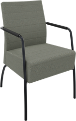 Alfa Plus 4-poots frame, hoge rug, geheel gestoffeerd, armleuningen met armopdek van polyurethaan
