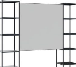 Flexwall tussenhangend magnetisch whiteboard, 115 br x 115 hg, dubbelzijdig