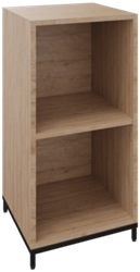 Flexwall open kast 2 OH op metalen 4-poots sokkel 41 br x 85 hg x 43 dp