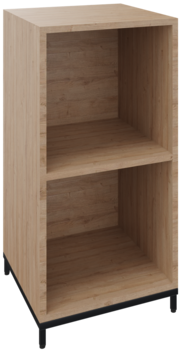 Flexwall open kast 2 OH op metalen 4-poots sokkel 41 br x 85 hg x 43 dp