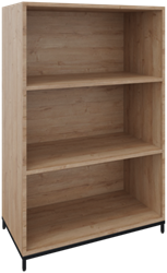 Flexwall open kast 3 OH op metalen 4-poots sokkel 80 br x 124 hg x 43 dp