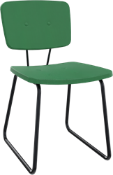 Forza sledeframe zonder armleuning, Ø 19/12 mm, zithoogte 46 cm, zitting en rug stof 3 cm