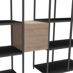 Flexwall tussenhangend opbergelement 36 br x 36 hg x 43 dp, 1-vak met 1x klapdeur, push to open