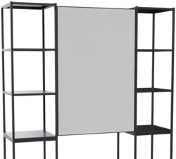 Flexwall tussenhangend magnetisch whiteboard, 76 br x 115 hg, dubbelzijdig