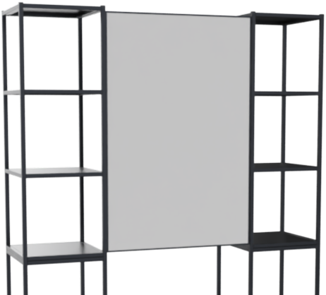 Flexwall tussenhangend magnetisch whiteboard, 76 br x 115 hg, dubbelzijdig