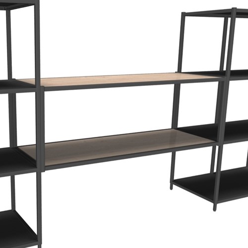 Flexwall tussenhangend element 40 hg x 119 br x 43 dp, 1-vaks inclusief 2 legborden