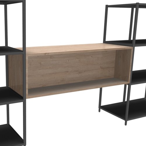 Flexwall tussenhangend opbergelement 115 br x 36 hg x 43 dp, 1-vak met tussenschot,2-zijdige toegang