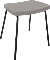 Forza 4-poots kruk zonder rugleuning, Ø 19/12 mm, zithoogte 46 cm, zitting gestoffeerd 5 cm