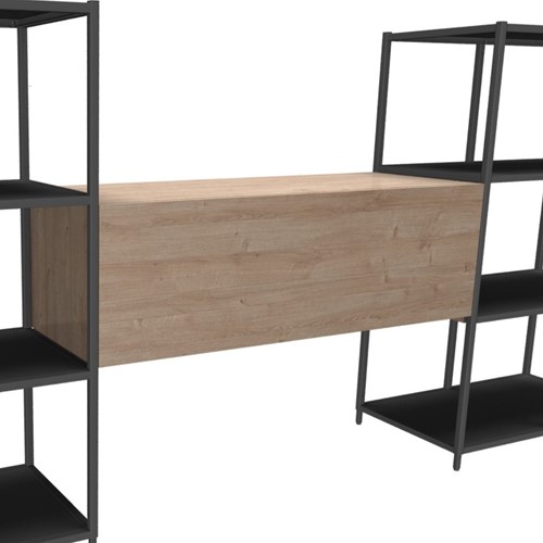 Flexwall tussenhangend opbergelement 115 br x 36 hg x 43 dp, 1-vak met 1x klapdeur, push to open