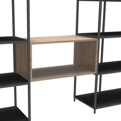 Flexwall tussenhangend opbergelement 76 br x 36 hg x 43 dp, indeling 1-vak volledig open