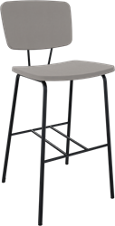 Forza 4-poots zonder armleuning, Ø 19/12 mm, zithoogte 62 cm, zitting en rug stof 3 cm