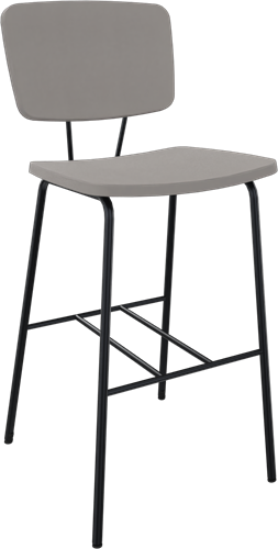 Forza 4-poots zonder armleuning, Ø 19/12 mm, zithoogte 62 cm, zitting en rug stof 3 cm