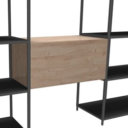 Flexwall tussenhangend opbergelement 76 br x 36 hg x 43 dp, 1x hangmappen-uittreklade, push to open