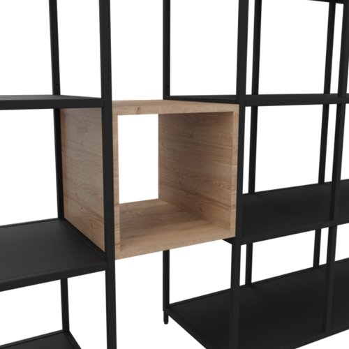 Flexwall tussenhangend opbergelement 36 br x 36 hg x 43 dp, indeling 1-vak volledig open