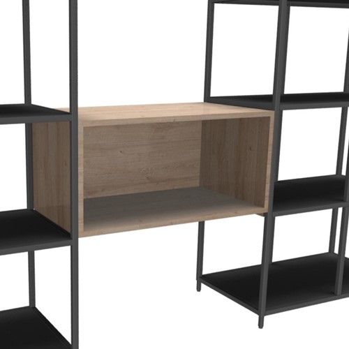 Flexwall tussenhangend opbergelement 76 br x 36 hg x 43 dp, indeling 1-vak met dichte achterzijde