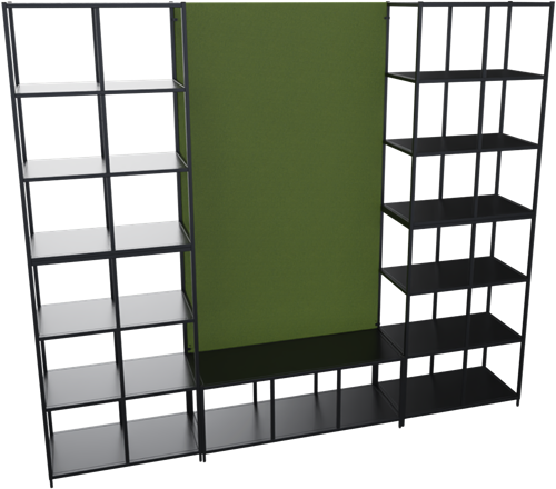 Flexwall akoestisch paneel tbv complete opstelling 6 OH, 119 br x 197 hg, volledig gestoffeerd