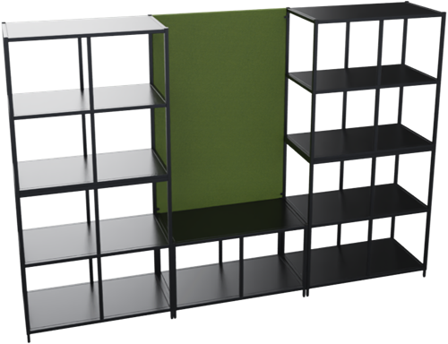 Flexwall akoestisch paneel tbv complete opstelling 4 OH, 80 br x 119 hg, volledig gestoffeerd