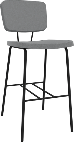 Forza 4-poots zonder armleuning, Ø 19/12 mm, zithoogte 62 cm, zitting en rug stof 5 cm