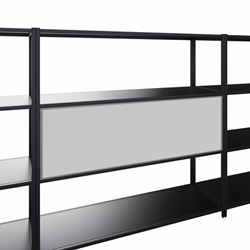 Flexwall inbouw of tussenhangend magnetisch whiteboard, 115 br x 36 hg, dubbelzijdig