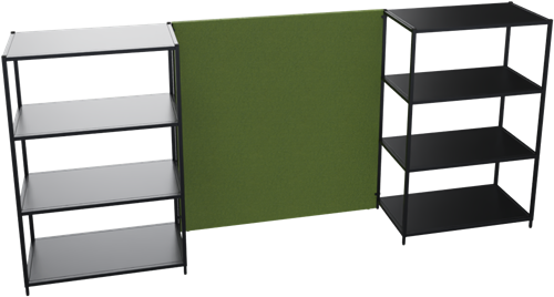 Flexwall akoestisch paneel 3 OH, 119 br x 124 hg, 32 mm dikte, volledig gestoffeerd