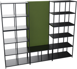 Flexwall akoestisch paneel tbv complete opstelling 5 OH, 80 br x 158 hg, volledig gestoffeerd