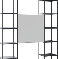 Flexwall tussenhangend magnetisch whiteboard, 76 br x 76 hg, dubbelzijdig