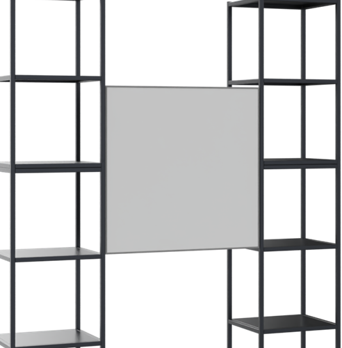 Flexwall tussenhangend magnetisch whiteboard, 76 br x 76 hg, dubbelzijdig