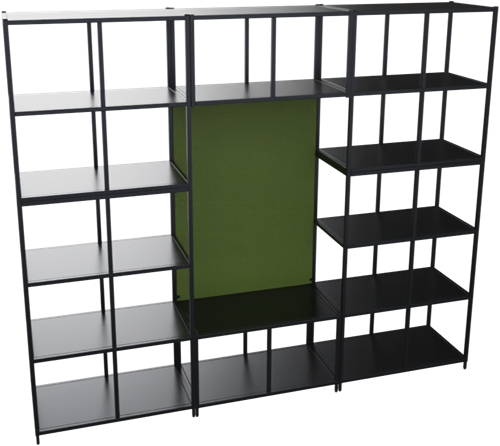 Flexwall akoestisch paneel tbv complete opstelling 5 OH, 80 br x 116 hg, volledig gestoffeerd