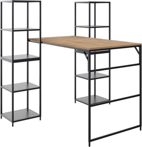 Flexwall tussenhangende tafel 110 hg met 1 poot, 160 x 80 cm