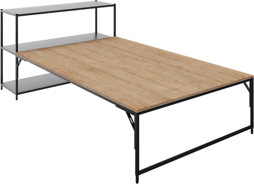 Flexwall front aanbouwtafel 46 hg met 1 poot, 80 x 119 cm