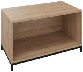 Flexwall open kast 1 OH op metalen 4-poots sokkel 80 br x 46 hg x 43 dp