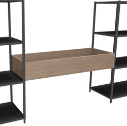 Flexwall tussenhangende plantenbak 115 br x 18 hg x 43 dp, indeling 1x open bak