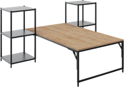 Flexwall tussenhangende tafel 46 hg met 1 poot, 180 x 80 cm