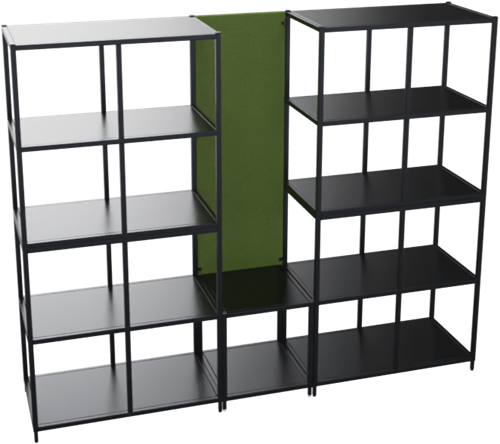 Flexwall akoestisch paneel tbv complete opstelling 4 OH, 41 br x 119 hg, volledig gestoffeerd