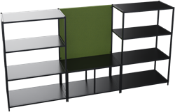 Flexwall akoestisch paneel tbv complete opstelling 3 OH, 80 br x 78 hg, volledig gestoffeerd