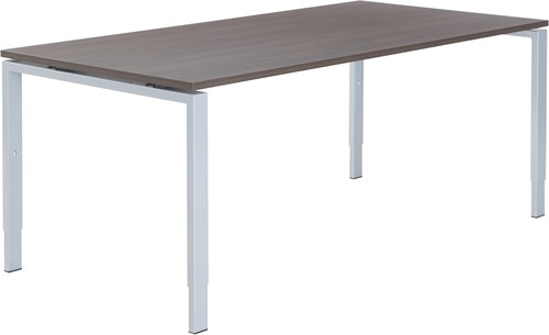 Carré vergadertafel recht 120 x 80 cm, poottype A, instelbaar 62 - 86 cm