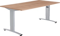 Basic vergadertafel recht 120 x 80 cm, instelbaar 62 - 86 cm
