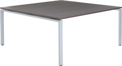 Carré vergadertafel vierkant 160 x 160 cm, poottype A, vaste hoogte 75 cm