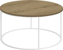 Huislijn frame lounge tafel Ø80 cm, op gelast frame Ø15 mm, hoogte 42 cm