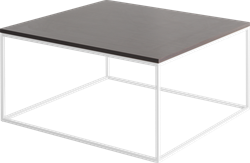 Huislijn frame Lounge tafel, vierkant 80 x 80 cm, op gelast frame 15 mm, hoogte 42 cm