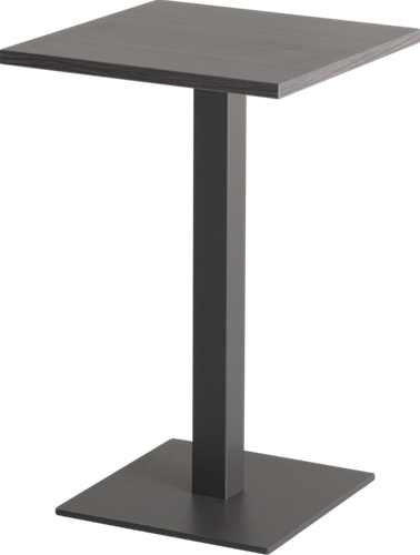 Huislijn pipe lounge tafel vierkant 38 x 38 cm, op kolom, hoogte 60 cm