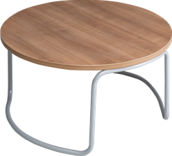 Huislijn alfa Lounge bijzettafel Ø120 cm, sledeframe draadstaal Ø11 mm, hoogte 45 cm
