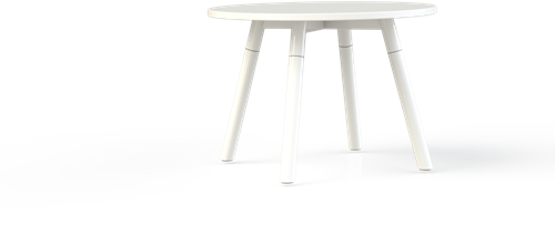 Huislijn corner bijzettafel Ø60 cm, op 4-poots onderstel Ø38 mm, hoogte 42 cm