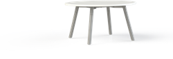 Huislijn corner bijzettafel Ø80 cm, op 4-poots onderstel Ø38 mm, hoogte 42 cm