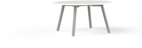 Huislijn corner bijzettafel Ø80 cm, op 4-poots onderstel Ø38 mm, hoogte 42 cm
