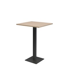 Kolom hoge tafel vierkant 80 x 80 cm, vierkante voet 50 x 50 cm, vaste hoogte 110 cm