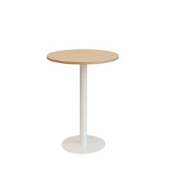 Kolom hoge tafel rond Ø80 cm, ronde voet Ø50 cm, vaste hoogte 110 cm